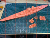 3d Printed Kit 1/700 French Super Battleship Mnf Patrie(full Hull/waterline)